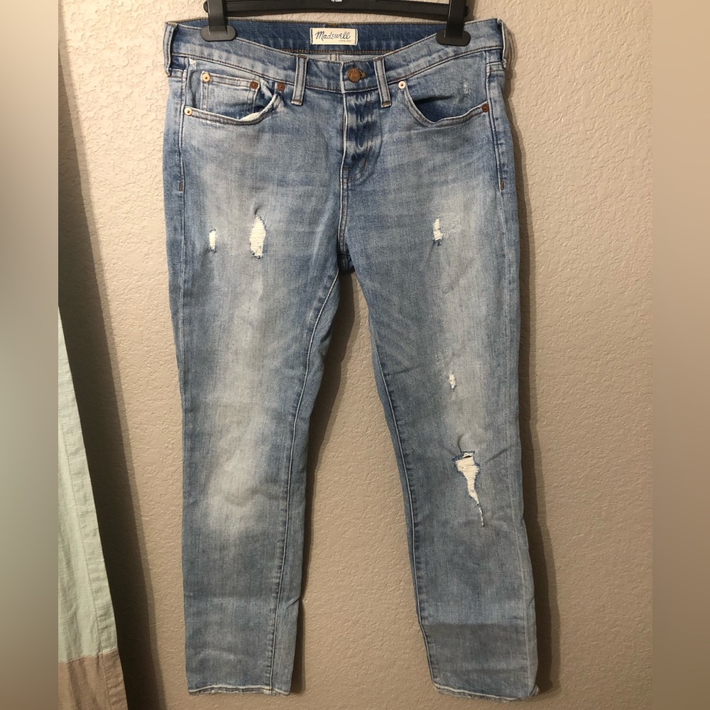 Madewell Slim Boyjean Distressed - 28